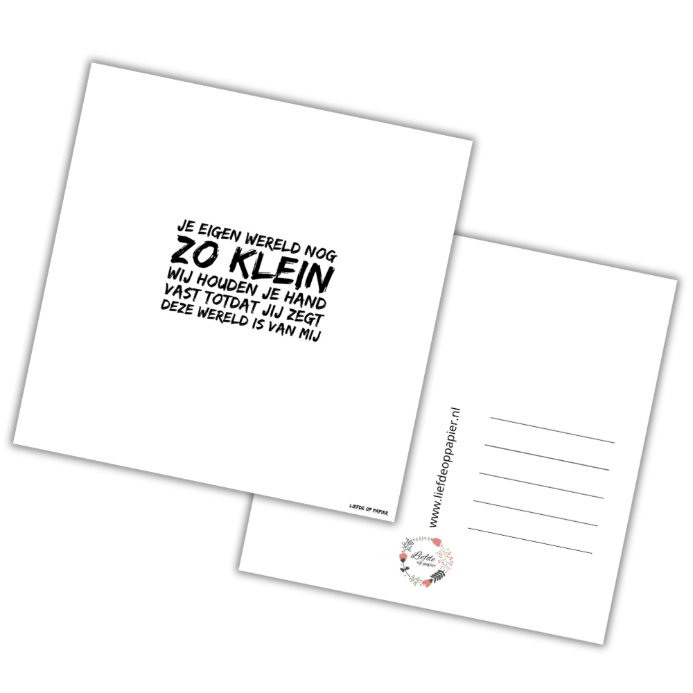 Kaart| Je eigen wereld nog zo klein