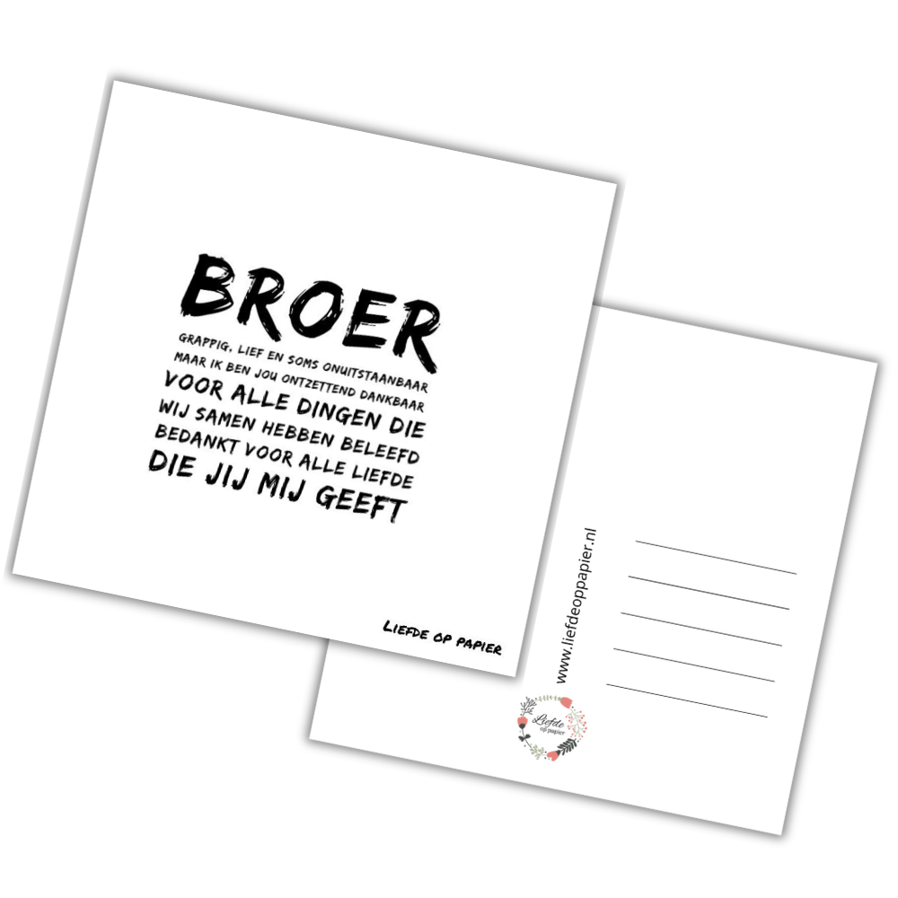 Kaart| Broer