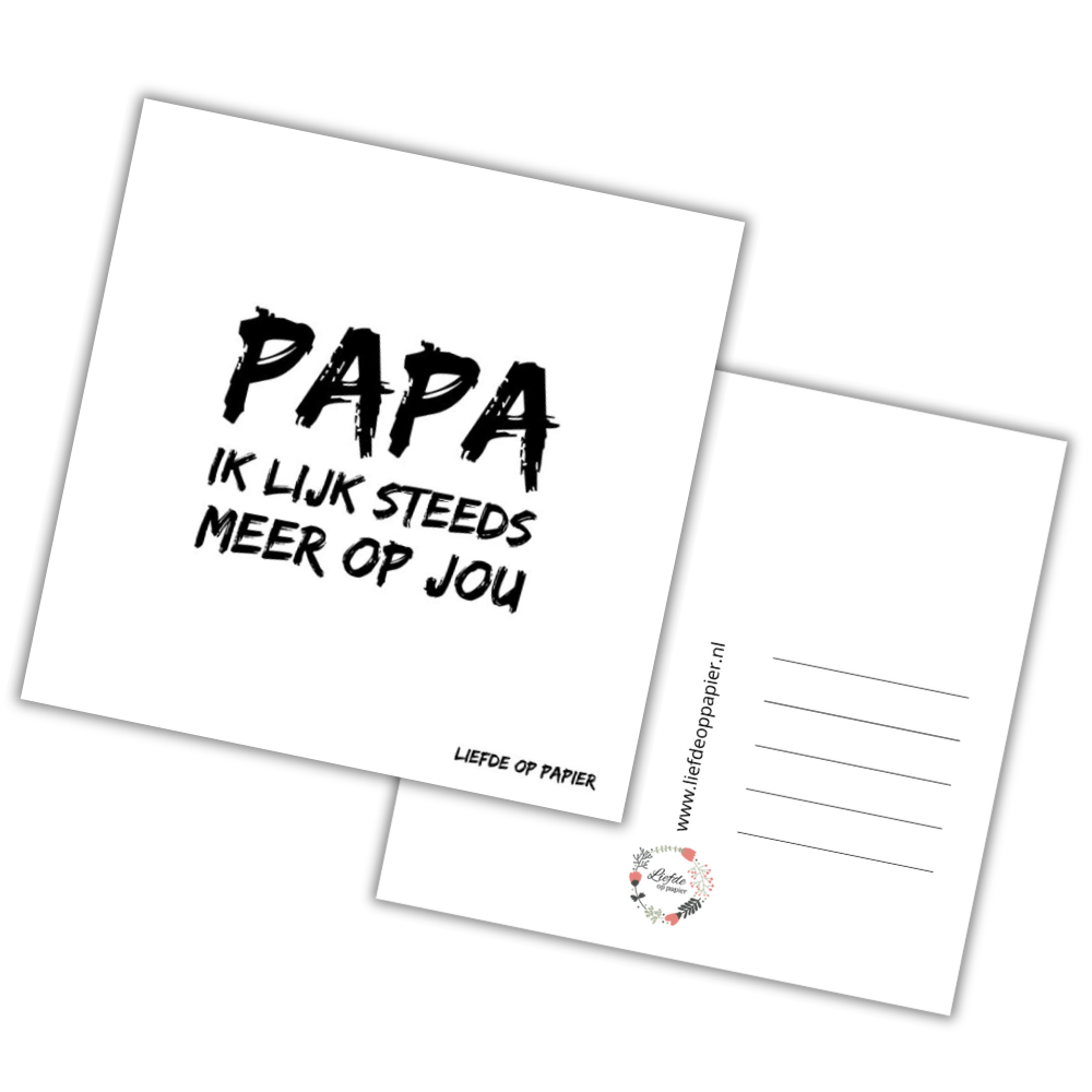 Kaart| Papa ik lijk