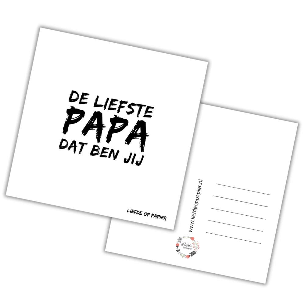 Kaart| Papa de liefste