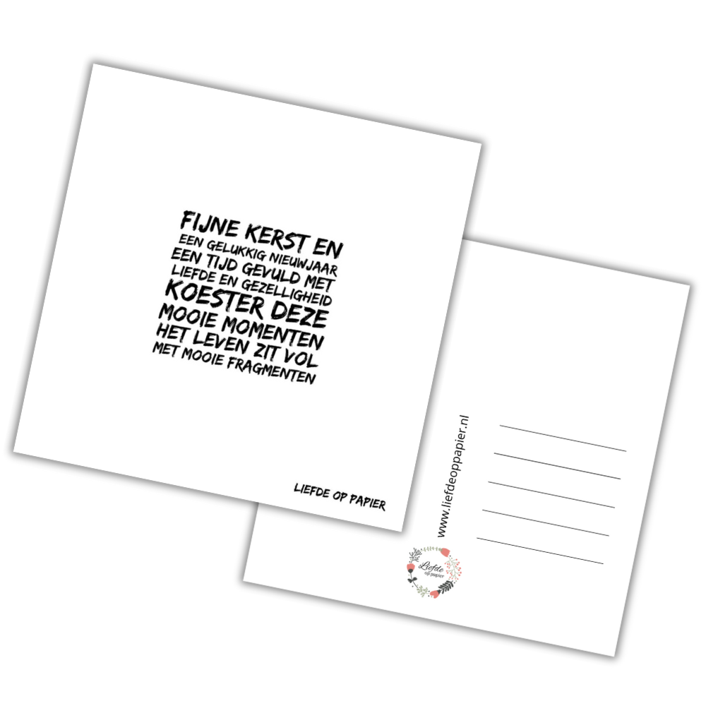 Kaart|Fijne kerst