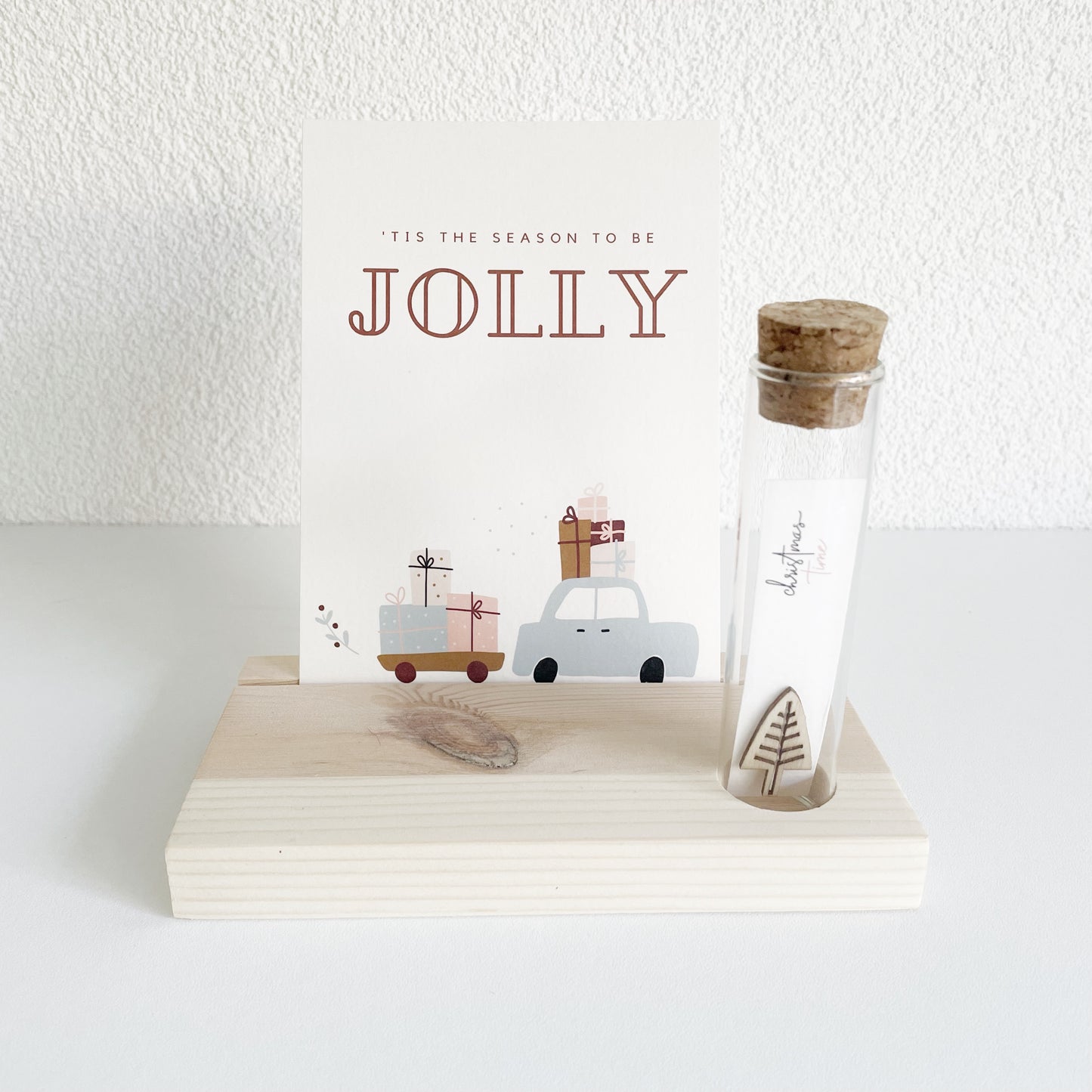 Kaarthouder| Eén kaart met glazenbuisje