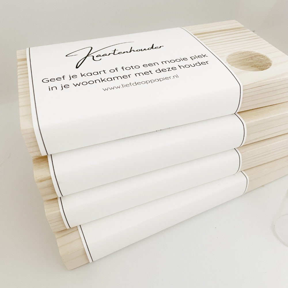 Kaarthouder| Eén kaart met glazenbuisje