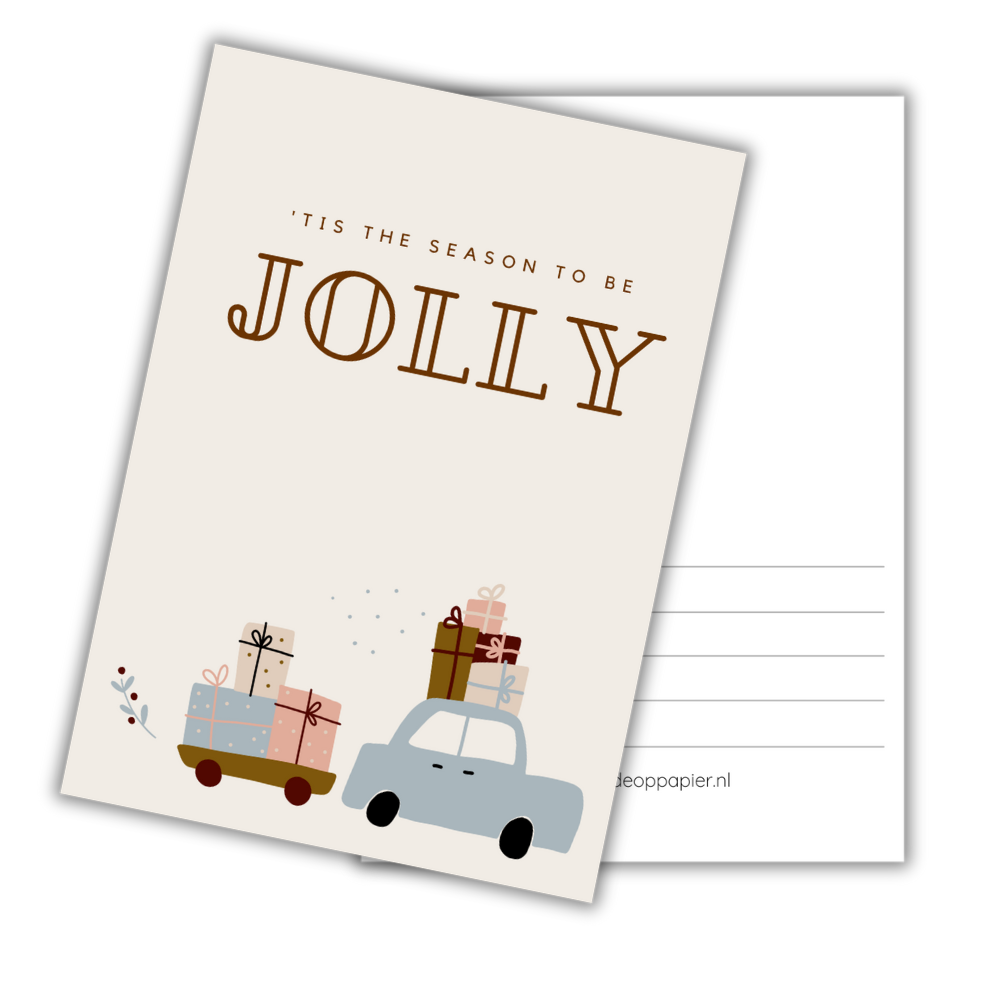 Kaart| Kerst| 'Tis the season to be jolly