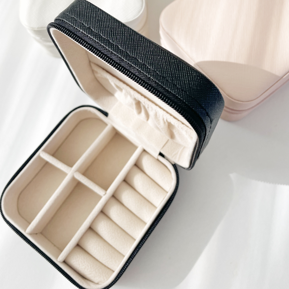 Sieraden reisdoosje| Gepersonaliseerd| Wit 1