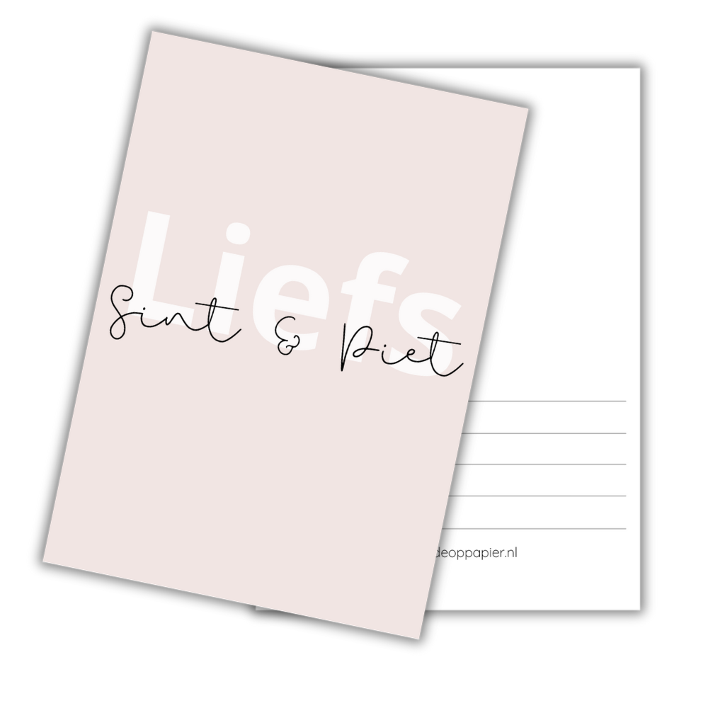 Kaart| Liefs Sint en Piet