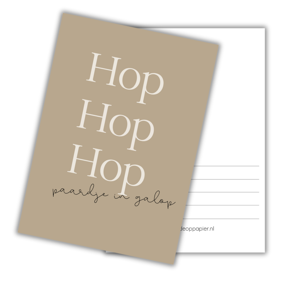 Kaart| Hop hop hop