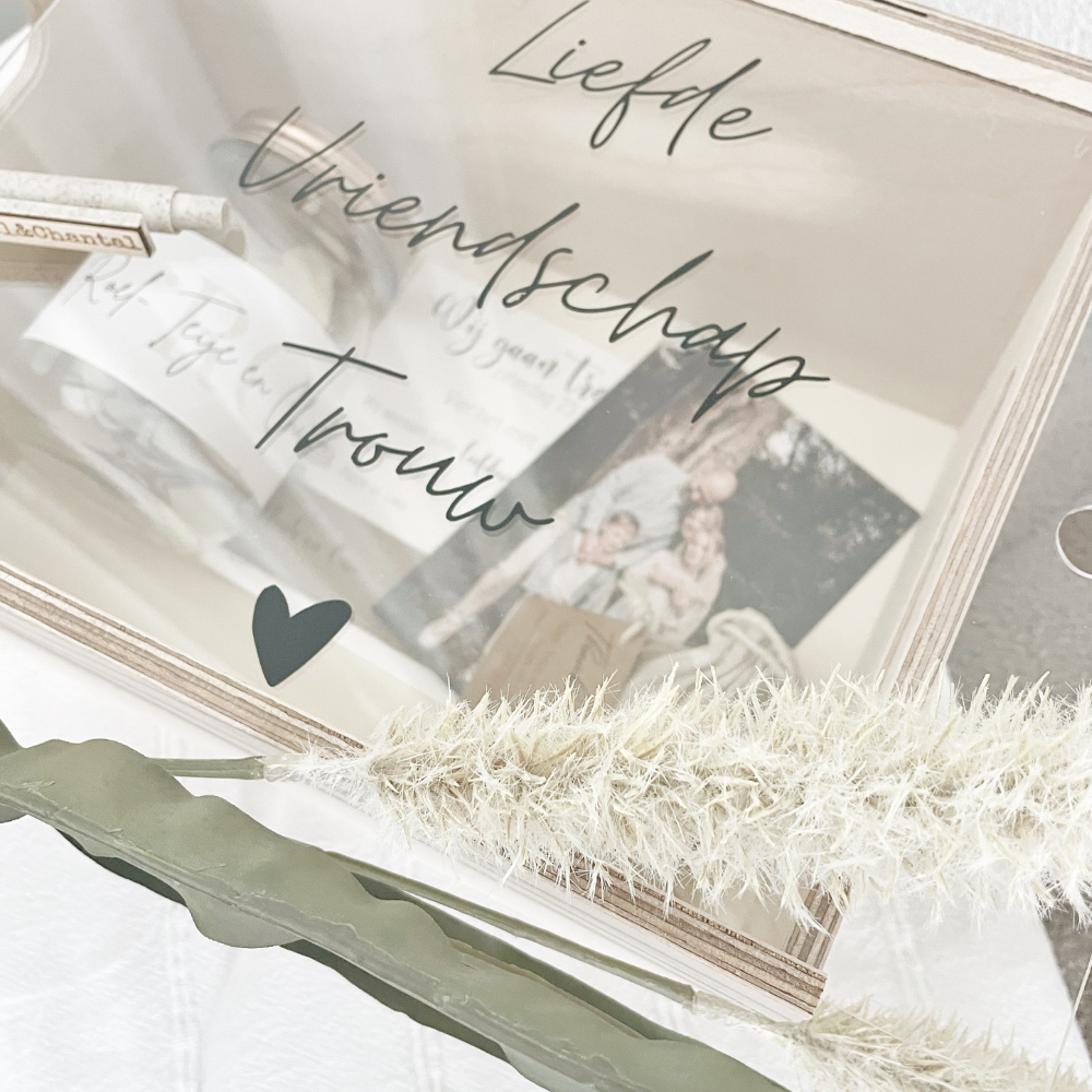 Bewaardoos| Liefde op papier| Trouwen