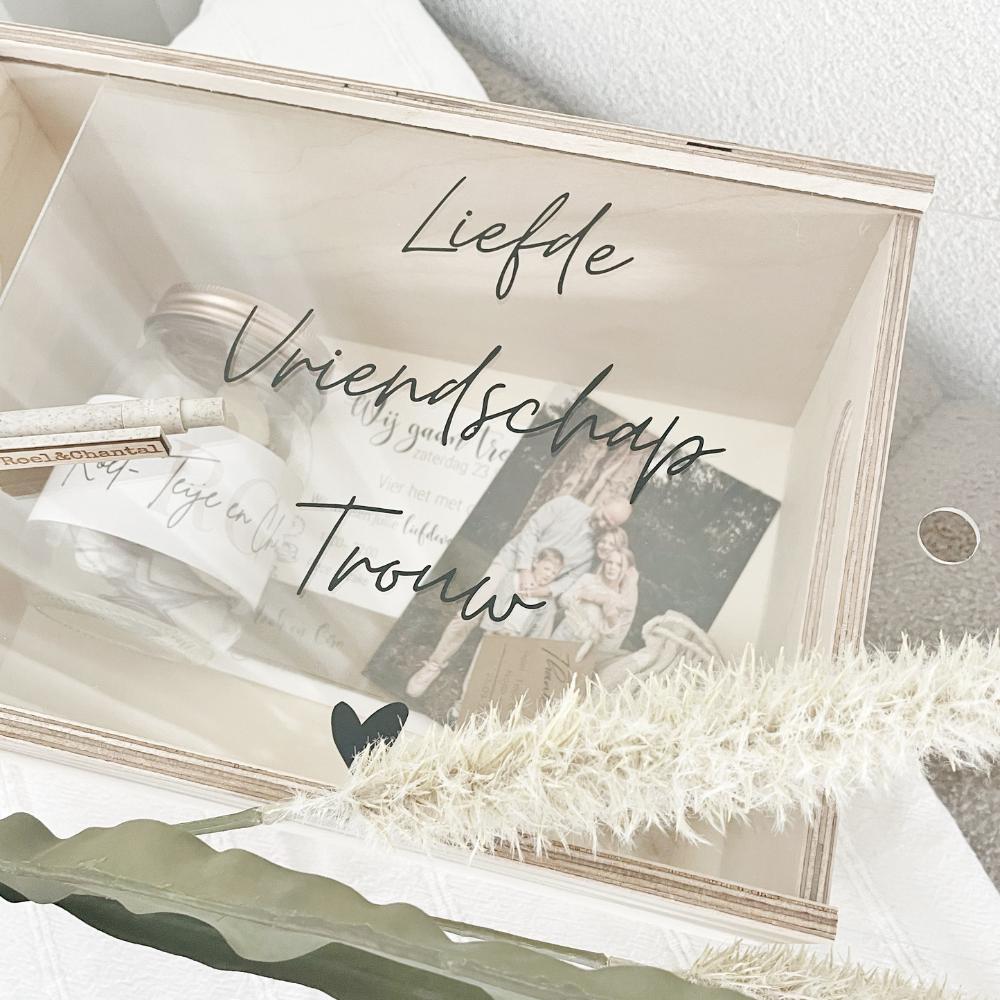 Bewaardoos| Liefde op papier| Trouwen