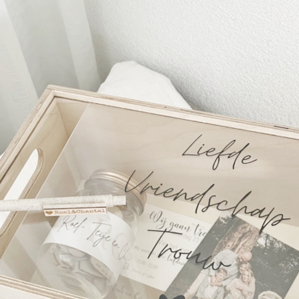 Bewaardoos| Liefde op papier| Trouwen