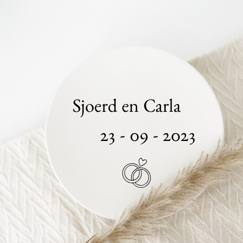 Geboortebordje| Trouwen 2